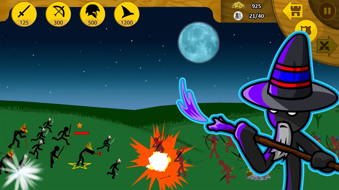 Экономика Stick War Legacy — шахтёры добывают золото